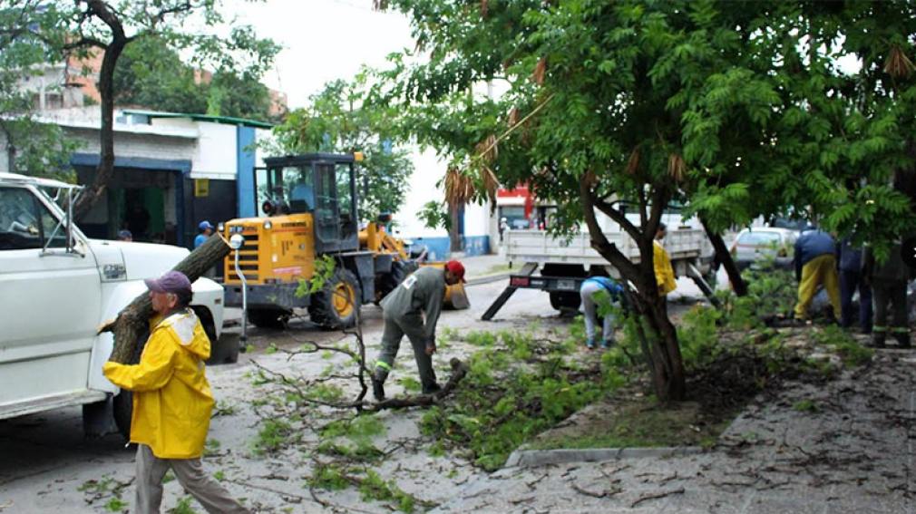 El municipio de Capital actuó rápida y coordinadamente ante el fuerte temporal