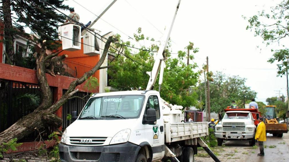 El municipio de Capital actuó rápida y coordinadamente ante el fuerte temporal