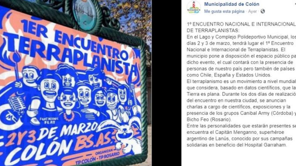 Un municipio bonaerense auspicia un encuentro de terraplanistas