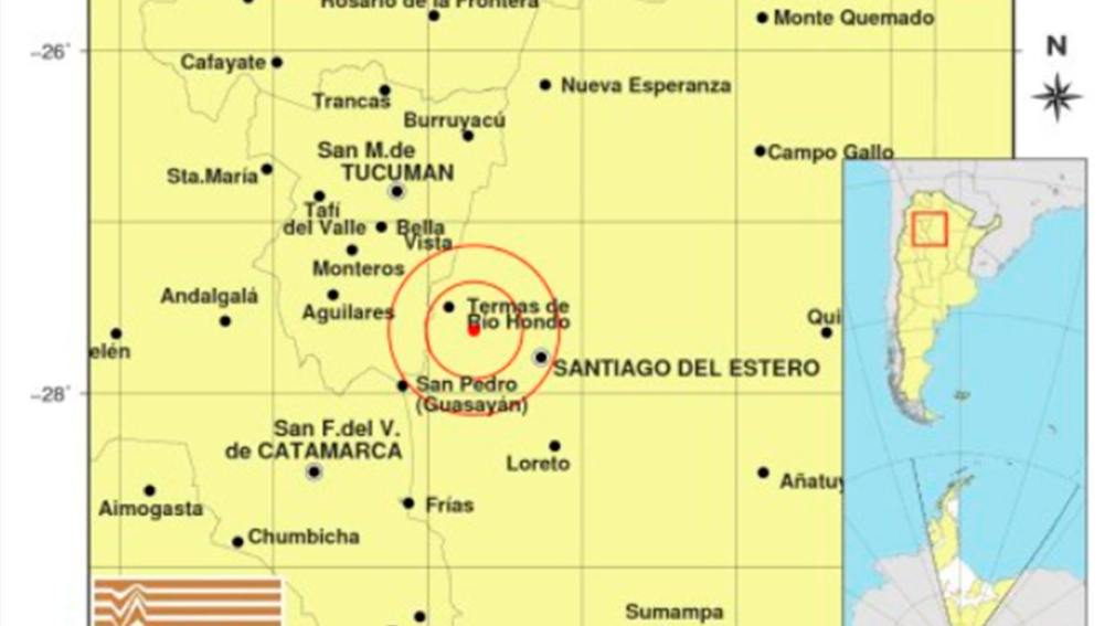 Fuerte temblor se sintió en Santiago del Estero