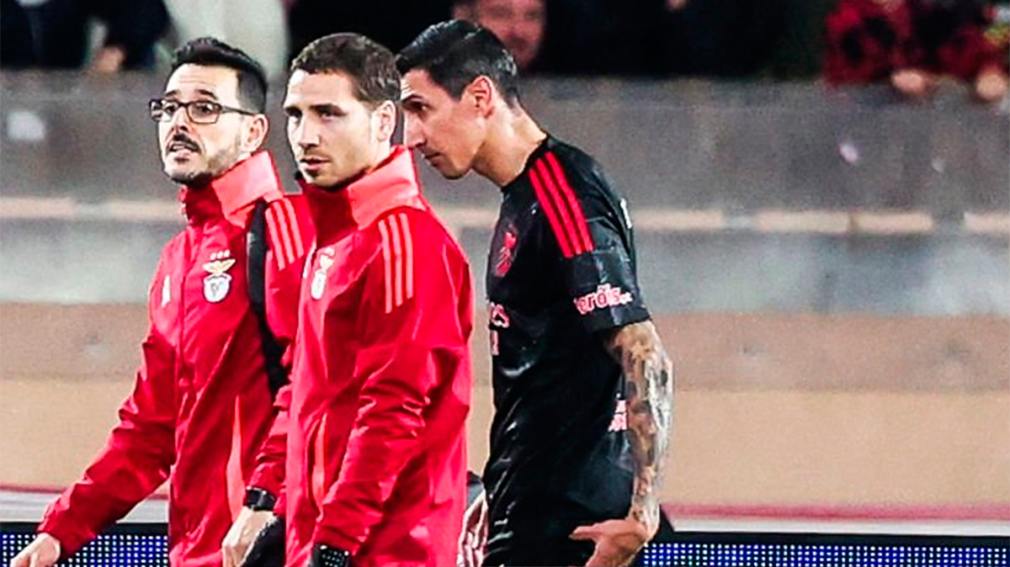 Benfica venció al Mónaco pero Di María jugó 20 minutos y se lesionó