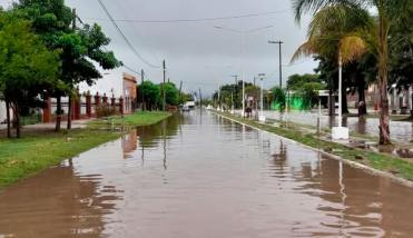 Los Juríes bajo el agua: se registraron más de 120 milímetros de lluvia