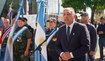 Nediani presidió el acto de homenaje a los veteranos y caídos en la Guerra de Malvinas