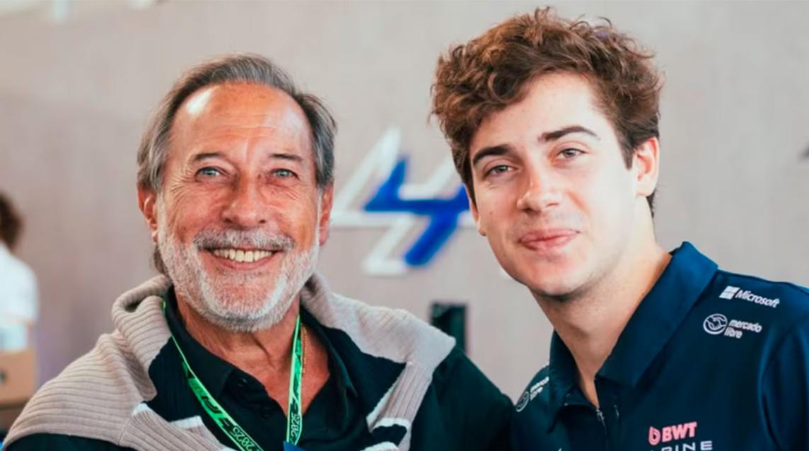 El divertido cruce entre Franco Colapinto y Guillermo Francella que hizo reír a Alpine en redes sociales